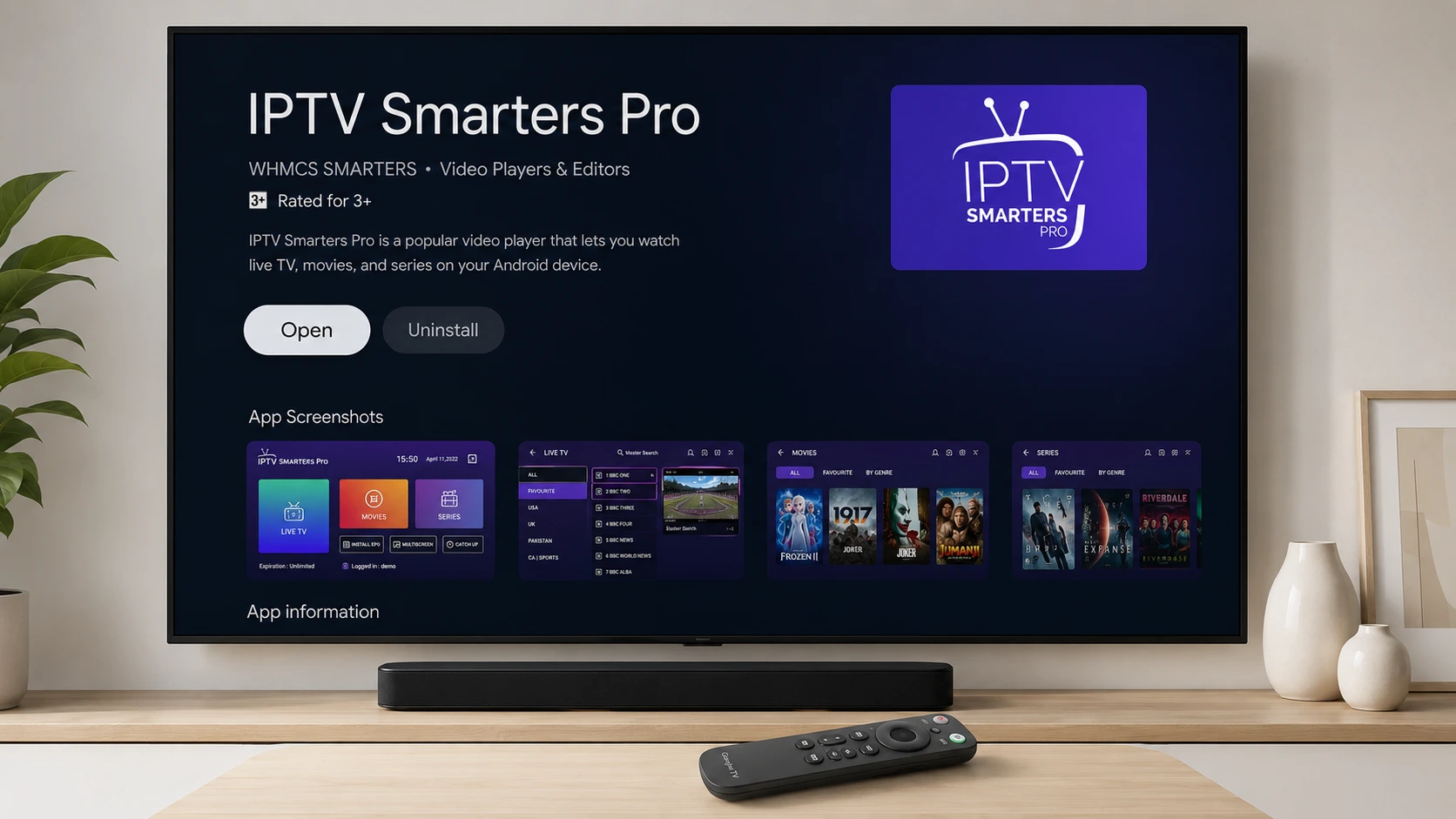 Installing IPTV Smarters Pro on an Android TV box